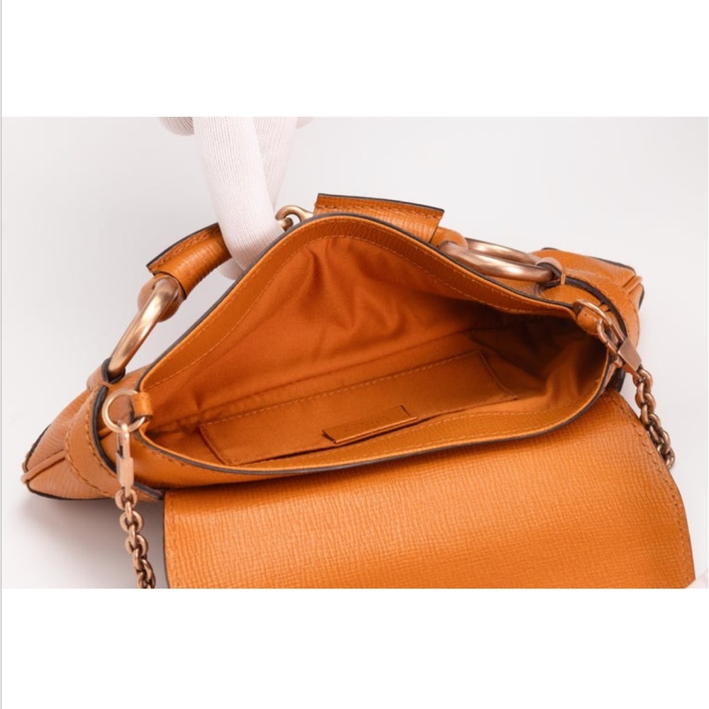 ISO Gucci Orange/Tan/Caramel Leather Horsebit Shoulder Bag - Picture 2 of 3